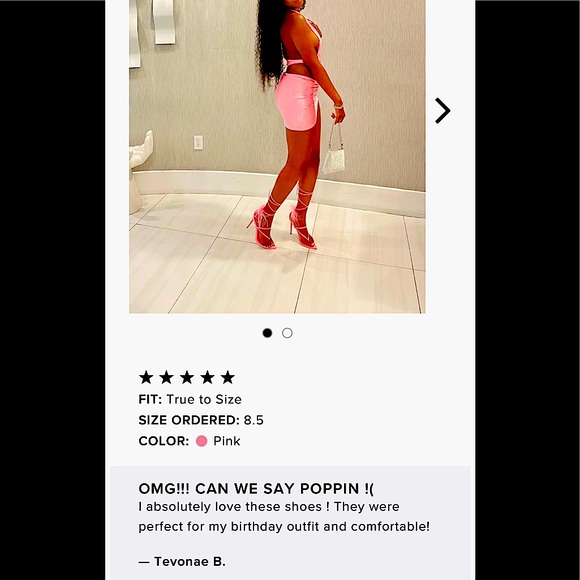 SALE ⭐️ Lulu's Pink Feather Wrap Up Heels gold #pink authentic genuine namebrand - Picture 14 of 17